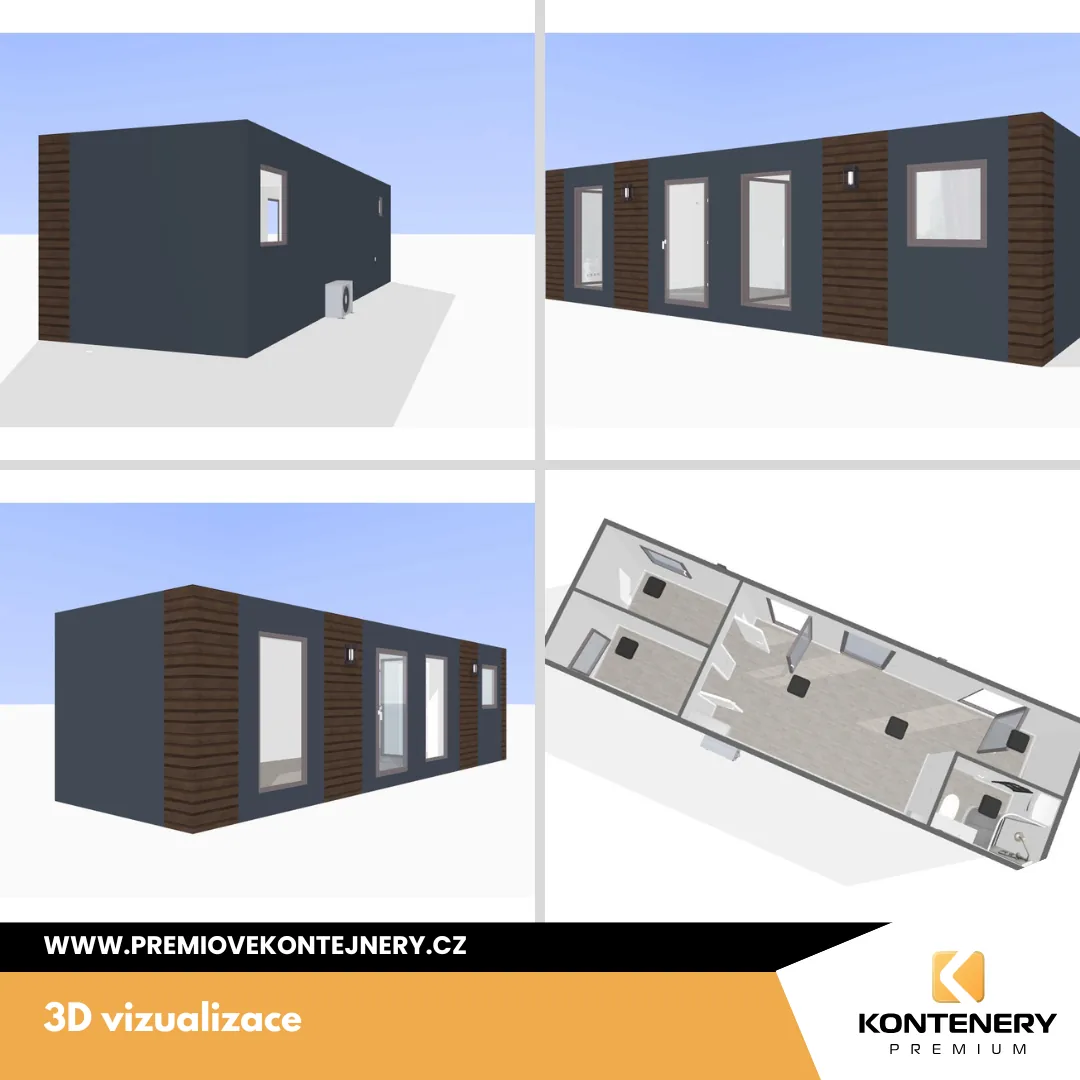 Garden Cabin Hostěradice (10×3 m) — foto 10 z 14