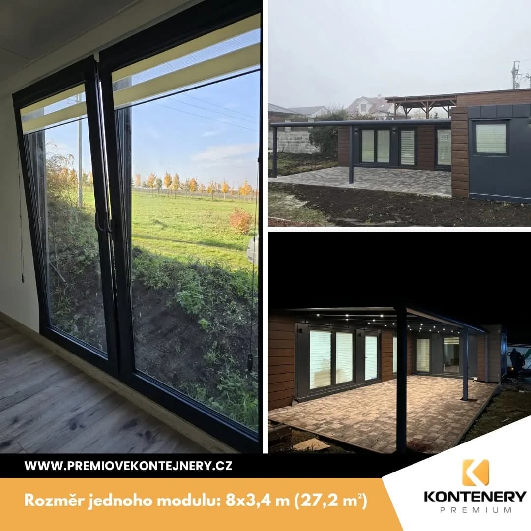 Bydlení s výhledem na levandulové pole (2× 8 × 3,4 m) — foto 2 z 9