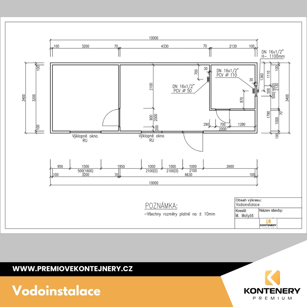 Velkorysý modul s pergolou (10×3,4 m + pergola 10×2 m) — foto 8 z 10