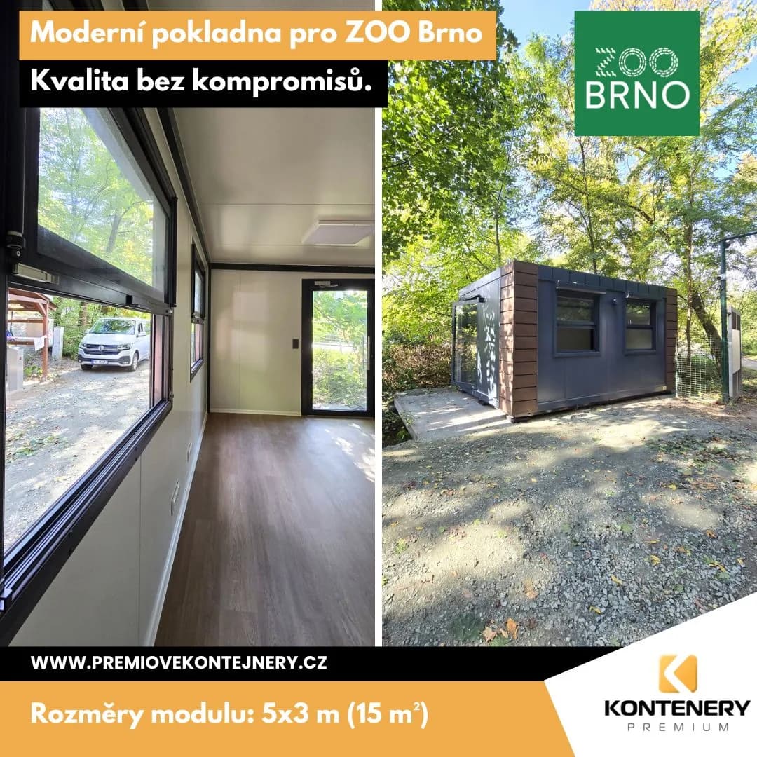 Nová pokladna ZOO Brno — Moderní, bezpečná a plně vybavená pro každodenní provoz