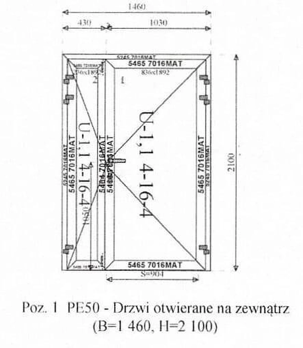 drzwi otwierane